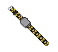 Nuclear Radiation Warning Sign Silicone Watchbands Compatible for IWatch Straps 38mm 40mm 42mm 44mm