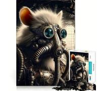 Nuclear Rat Jigsaw Puzzles1000 Pieces Mind Skill Toy Soothing Play Precision Cut Art Collection Piece (50x75cm)