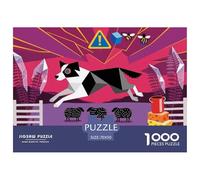 Nuclear Shepherd Wooden Jigsaw Puzzle Waterproof 1000 Piece Puzzles for Adults Challenging And Brainteasing Home Decoration