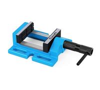 Nucraft Process Cyan Drill Vice with 150 mm Wide Jaws in Process Cyan and Adjustment Function, Max Opening 135 mm