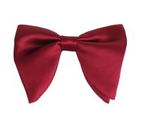 Nœud Papillon Surdimensionné en Satin de Soie Pour Homme Couleur Unie, LLHJUNUK, Bordeau*