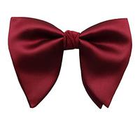 Nœud Papillon Surdimensionné en Satin de Soie Pour Homme Couleur Unie, LLHJUNUK, C- Orange