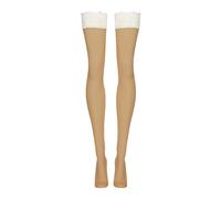Wolford Nude 8 Lace Stay Up Medium Caramel/White