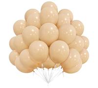 Nude Balloons, 50 Pack 12 Inch Apricot Matte Retro Latex Balloons for Women Birthday Party Boho Wedding Baby Shower Valentines Princess Carnival Events Decorations