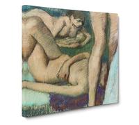 Nude Bathers by Edgar Degas Canvas Print | Gallery Wrapped 30mm Frame Wall Art | 20x20 inches | Ready to Hang | Modern People Picture | Living Room Bedroom Lounge Office