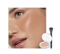 Nude Blushers for Cheeks, Peach Pink Blusher, Blush Powder Palette Korean Makeup with Brush, Natural Glow Blendable Long-Lasting, Smooth Matte Weightless for Women