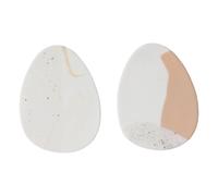 Nude Drop Earrings Beige
