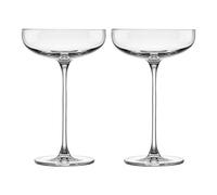 NUDE GLASS Savage Coupe Glass 7.5 oz. - 4.25" W x 6.75" H Set of 2