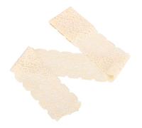 Nude Lace Ribbon, Decorative Sewing Supplies, Zigzag Wave Pattern Trim with Soft Nylon Material, 5.5cm Wide Ribbon for DIY Headbands Garters Bouquets Hairbands Home and Wedding Dec