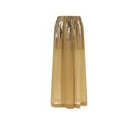 Nude laminated varnish elastic mid skirt - Yellow 38-40-42-44-46