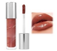 Nude Lip Gloss,Moisturizing Glossy Lip Oil Tinted,Plumping Lip Gloss Nude,Lip Tint Balm,Mirror Shimmer Lipstick Lip Gloss,Glitter Shine Liquid Lipstick,Tinted Lip Balm,Moisturising Glossy Lipgloss(04)