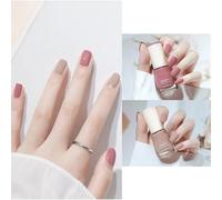 Nude Nail Polish Quick Dry & Long Lasting nude nail varnish - Water Based Natural nail polish- No Need Uv Nail Paint For Diy Nail Art Manicure At Home -French Manicure Polish (04#+17#)