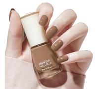 Nude Nail Varnish - Quick Dry, Long Lasting Brown - Water Based Natural, No Need UV, DIY Nail Art Manicure, French Manicure (10#)