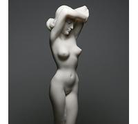 Nude Naked Sexy Female Woman Erotic Art Cast Marble Statue Sculpture 9.45 inches