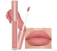Nude Pink Lipstick Long Lasting, Matte Lip Gloss, Natural Non Stick Cup Waterproof Liquid Lipstick, Smooth Velvet Moisturizing Lip Stick Lip Makeup for Women