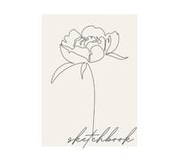 Nude Rose Abstract Line Art Sketchbook: Blank Sketch pad Diary, Journal, Notebook for Minimalist Adults | Drawing Painting Sketching Journaling and Notes.111 Pages.: Simple Basic design Drawing Book.
