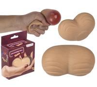 Nude Stress Relief Squeeze or Testicle Shape 12cm 150g With Gift Box Hen Night (TETICLE)