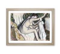 Nude Woman Vol.1 By Edgar Degas Classic Painting Framed Print | A2 Oak Framed Wall Art | Ready to Hang | Classic Historical Picture | Living Room Bedroom Lounge Office