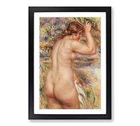Nude Woman Vol.1 by Pierre-Auguste Renoir Framed Print | A2 Black Framed Wall Art | Ready to Hang | Modern Nature Picture | Living Room Bedroom Lounge Office