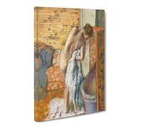 Nude Woman Vol.3 By Edgar Degas Canvas Print | Gallery Wrapped 30mm Frame Wall Art | 20x14 inches | Ready to Hang | Impressionist People Picture | Living Room Bedroom Lounge Office