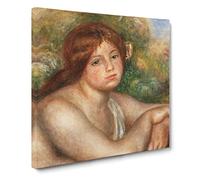 Nude Woman Vol.3 by Pierre Auguste Renoir Canvas Print | Gallery Wrapped 30mm Frame Wall Art | 20x20 inches | Ready to Hang | Impressionist People Picture | Living Room Bedroom Lounge Office