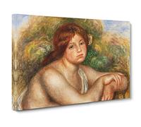 Nude Woman Vol.3 By Pierre Auguste Renoir Canvas Print | Gallery Wrapped 30mm Frame Wall Art | 30x20 inches | Ready to Hang | Impressionist People Picture | Living Room Bedroom Lounge Office