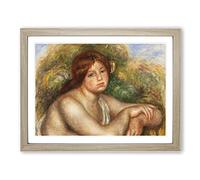 Nude Woman Vol.3 By Pierre Auguste Renoir Classic Painting Framed Print | A3 Oak Framed Wall Art | Ready to Hang | Classic Historical Picture | Living Room Bedroom Lounge Office