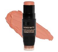 Nudestix Nudies Blush Stick w/Blending Brush, 3-in-1 Matte Color for Cheeks, Eyes, Lips, Creamy Makeup for Natural, Healthy, Youthful Look, 0.25 oz (7g) (In The Nude)