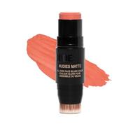 NUDESTIX Nudies Matte Blush Stick Salty Siren 7g - Matte Cream Blush for Cheeks, Eyes & Lips - Soft Focus Finish, Longwear, Warm Rosy Coral