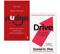 Nudge: Improving Decisions About Health, Wealth and Happiness & Drive: The Surprising Truth About What Motivates Us 2 Books Collection Set