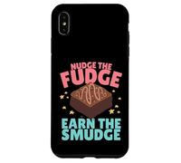Nudge The Fudge Earn The Smudge - Funny Rude Case for iPhone XS Max