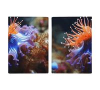 Nudibranch Passport Holder for Women Men PU Leather Passport Travel Wallet with Multiple Pockets
