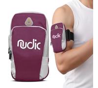 Nudic Running Armband - Secure Waterproof Bounce-Free running Phone Holder for iPhone 17 16 15 Pro Max & Samsung S25 Ultra | Adjustable Workout Pouch for Gym & Outdoor Sports | Fits Phones up to 6.9"