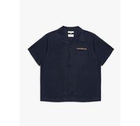 Nudie Jeans Arthur 8 Wonders Bowling Shirt - Navy