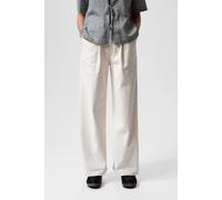 Nudie Jeans Co Gullan Workwear Pants White size W28 | Straight Pants Outlet | Women | White W28