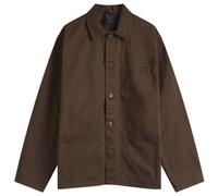 Nudie Jeans Co Men's Buddy Herringbone Chore Jacket Walnut