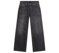 Nudie Jeans Co Men's Loud Larry Wide Leg Jeans Black Storm