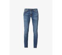 Nudie Jeans Mens Dark Blue Navy Skinny Lin Tapered 32/32