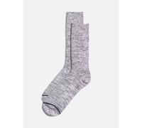Nudie Jeans Mens Grey Melange Chunky Sock
