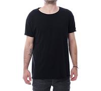Nudie Jeans Unisex's Roger Slub T-Shirt, Black, S