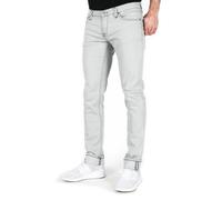 Nudie Tight Long John Unisex Mens Skinny Fit Stretch Jeans Light Grey Low Waist