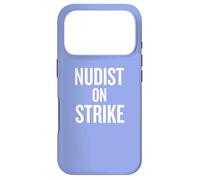 Nudist On Strike Holiday Humor for Christmas Case for iPhone 17 Pro