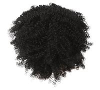 Nudiuhis 1 Piece 12 Inch African Women'S Black Short Curly Hair Chemical Fiber Wig with Bangs for Cosplay Daily Use