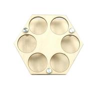 Nudiuhis 1 Set Golf Tee Show Rack Display Shelves Display Shelf Golf Ball Holder Softball Supply Wood Display Stand Honeycomb A