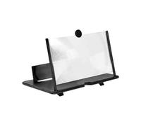 Nudiuhis 10 Inch 3D Screen Amplifier,Portable Eye Protection HD Video Stand Bracket for Travel Black