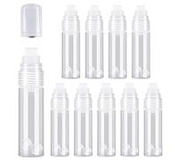 Nudiuhis 10 Pack Refillable Acrylic Paint Markers Empty Acrylic Markers Clear 15mm for Rock Painting Wood Refillable Paint Pens