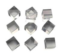 Nudiuhis 10 Pcs 1inch X 1inch X 1inch Clear Acrylic Square Squares Blocks - All Sides Polished, Plastic Square Rod Peg Easy Install Easy to Use