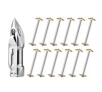 Nudiuhis 10 Pcs Bobbins & 1 Pcs Sewing Machine -Bobbin Case Compatible with 27, 28, 127, 128 Treadle Sewing Machines Parts