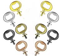 Nudiuhis 10 Pieces Bottle Opener Inserts Kit Bottle Opener Hardware Insert Beer Opener for Wedding DIY Craft Wood Turning Project