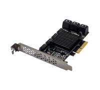 Nudiuhis 10 Port PCIE 3.0 Card PCI Express SATA3 Controller Card 6Gbps Adapter Converter PCI 3.0 Expansion Card